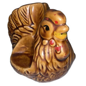 Giftcraft Chicken Rooster Napkin Salt Pepper Shaker Holder Set Hen Spring Easter